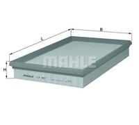 Filtre à air Cartouche filtrante LX 63 KNECHT pour VW PORSCHE