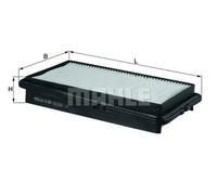 Filtre à air Cartouche filtrante LX 667 KNECHT pour HONDA ROVER