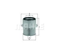 Filtre à air Cartouche filtrante LX 673 KNECHT pour MITSUBISHI PAJERO I L200