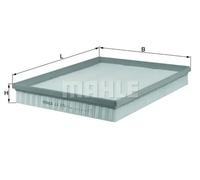 Filtre à air Cartouche filtrante LX 876/1 KNECHT pour OPEL MOVANO A Fourgon