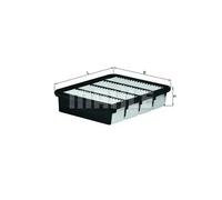 Filtre à air Cartouche filtrante LX 929 KNECHT pour MITSUBISHI MAZDA FORD