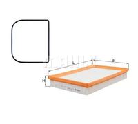Filtre à air Cartouche filtrante LX 977D MAHLE pour SEAT SKODA VW