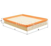 MAHLE LX 999 Filtre à air du moteur Auto Cartouche filtrante