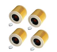 Filtre à air cartouche remplace compatible avec Karcher A2004 A2054 A2204 A2656 WD2. 250 WD3. 200 WD3. 300 aspirateur humide/sec (couleur : 4 pièces)
