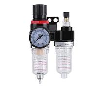 Filtre À Air Comprimé, MAGT 1/4" Filtre régulateur Régulateur de Pression Séparateur D'huile De Piège À Humidité Du Compresseur Air Comprimé Séparateur d'eau régulateur de pression pour compresseur