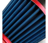 Filtre à air conique moyen pour carburateur KN D. 28 / 35 mm rouge bleu.
