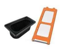 Filtre à air Couvercle de boîte à air pour Filtre à air Husqvarna 701 Enduro Supermoto Flow, adapté à la 690 SMC R 690 Enduro R Filtre à Huile Remplacement(Set Or)