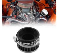 Filtre à air cylindrique droit universel 46-58 mm (1,81"-2,28"), de remplacement pour moto, couleur argent