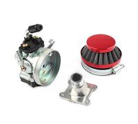 Filtre À Air De Carburateur De 19mm pour 37cc Refroidi À l'eau 2 Temps 47cc 49cc Mini Vélo De Poche De Saleté ATV Quad Motocross Carburateur Tuning Filtre(Rouge)