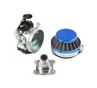 Filtre À Air De Carburateur De 19mm pour 37cc Refroidi À l'eau 2 Temps 47cc 49cc Mini Vélo De Poche De Saleté ATV Quad Motocross Carburateur Tuning Filtre(Bleu)