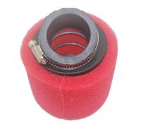Filtre à air de moto 3739 mm coudé tête droite type éponge pour véhicules tout-terrain durable et ne se déforme pas (rouge droit 38 mm)