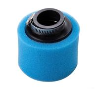 Filtre à air de moto 3739 mm coudé tête droite type éponge pour véhicules tout-terrain longue durée et ne se déforme pas (bleu 38 mm droit)