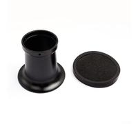 Filtre à air de moto avec interface de carburateur, coupe en maille adaptée pour carburateurs de moto de 24/26/28/30 mm en alliage d'aluminium (noir)