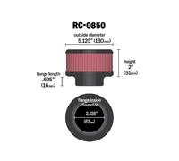 K&N Filters RC-0850 Filtre à air sport