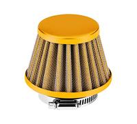 Filtre à Air d'Entrée Kit de Filtre d'Admission d'Air de Serrage de 8mm Froid Universel pour Moto Voiture Scooter en Forme de Champignon (Gold)