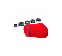 Filtre a air replay double mousse big pyramide rouge fixation droite (livre avec 5 adaptateurs) n/a G