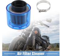 Filtre à air droit de 38mm/1.50" pour moto, convient à la plupart des motos, VTT, cyclomoteurs, motocross, motos de course, couleur bleue