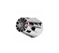 Filtre A Air Replay E5 Box Chrome Mousse Rouge Fixation Coude 45° Diam 35-28
