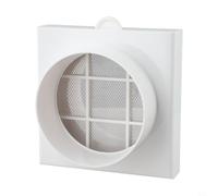 Filtre à air en alliage d'aluminium pour tuyaux de ventilation en PVC, PE et feuille d'aluminium - Amovible, lavable, 110 mm ou 160 mm ID - Qualité de l'air intérieur (110 mm)