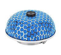 Filtre à air en éponge en forme de champignon, accessoire de filtre à air de voiture, système d'admission d'air à haute circulation avec structure en forme d'entonnoir, interface (Bleue)
