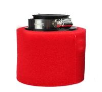 Filtre À Air en Mousse Noir Et Rouge, 35mm, 38mm, 42mm, 45mm, 48mm, 50mm, 60mm, Éponge Nettoyante, pour Cyclomoteur, Scooter, Dirt Bike, Moto