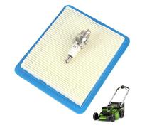 Filtre à Air et Bougie d'Allumage pour Tondeuses à Gazon,Quantum 625 650 675, Remplacement pour 491588 399959 491588S Wolf 2058411, Champion RJ19LM / NGK B2LM,Installation facile