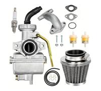 Filtre à air et carburant for carburateur PZ20, compatible avec Baja 50-125cc TaoTao 110B NST SunL ATV Dirt Bike for XL75 CRF80F XR50R(Silver)