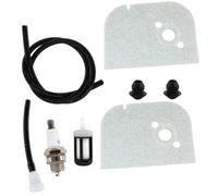 Filtre à air et kit d'entretien compatibles avec les modèles de tronçonneuse 009 009L 010 011 012, comprend un filtre à carburant pour conduite de carburant et grille d'aération de réservoir, lot de 2