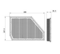 Filtre à air FEBI BILSTEIN 174685, droite