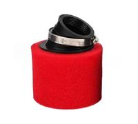 Filtre à Air Filtre À Air En Mousse 35 Mm 38 42 45 48 50 60 - Nettoyeur Éponge Pour Cyclomoteur Scooter Moto Tout-terrain Mini-moto(Elbow-38mm-Red)