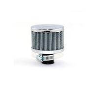 Filtre à Air Filtre À Air Universel Voiture Pour Admission D'air Froid Moto Couvercle Ventilation Carter À Haut Débit, Mini Filtres Reniflard 12 Mm 25 Mm Filtres à Moteur(12MM-SILVER)