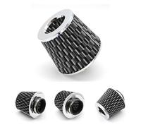 Filtre À Air Flexible Système D'admission D'air Froid Universel Course Kit D'induction Turbo Conique Avec Filtre Haute Capot Reniflard(Carbon)