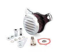 Filtre à Air for Dyna Softail Touring 1993 - 2017, câble d'accélérateur Delphi FI CV Carb, Base en aluminium(Chrome Red)