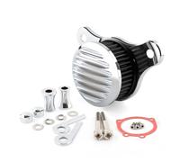 Filtre à Air for Dyna Softail Touring 1993 - 2017, câble d'accélérateur Delphi FI CV Carb, Base en aluminium(Chrome Black)