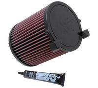 Filtre à air K&N E-2014 lavable réutilisable à haut débit pour Skoda Yeti