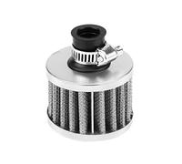 Filtre à Air, Keenso 12mm Kit de Filtre d'Admission d'Air Entrée d'Air Froid Universel en Forme de Champignon pour les Véhicules (Silver)