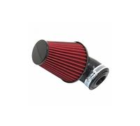 Filtre a air kn xl noir-rouge fixation coudee 30° diam 28-35-50mm