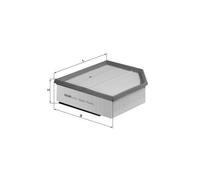Filtre à air LX 1289/1 MAHLE pour VOLVO
