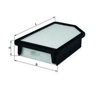 Filtre à air LX 3300 MAHLE pour HYUNDAI KIA