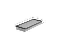 Filtre à air LX 662 MAHLE pour VOLVO MITSUBISHI