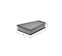 Filtre à air LX 731 MAHLE pour PEUGEOT CITROËN