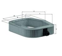 Knecht Filter – Filtre à air LX 990 – Cartouche filtrante pour MERCEDES-BENZ 124