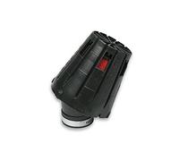 Filtre à air Malossi Racing Boxed - Chromé/rouge - 38 mm. | Boîte protège l'élément de saleté et eau; pour Dellorto et Motoforce 12 à 17,5 millimètres, Arreche jusqu'à 21, avec collier