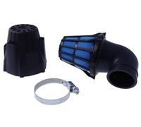 Filtre à air POLINI Air Box 90 ° Noir | Protection contre saleté et eau, pose par serrage; matières mousse, caoutchouc, plastique; compatibilité universelle indiquée