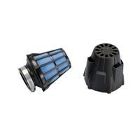 Filtre à air POLINI Air Box Noir | Élément en mousse, coiffe contre saleté/eau; compatible avec scooter, cyclomoteur, moto, minibike et pocketbike; bien serré