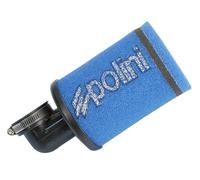 Filtre à air Polini Evolution 38mm 90° bleu