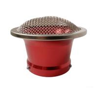 Filtre à air pour carburateur de moto avec pare-vent Guaze Convient pour 2130 mm PE 28 30 mm Convient pour 32 mm et 34 mm en alliage d'aluminium (50 mm rouge)