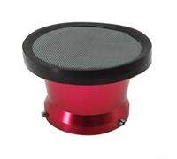 Filtre à air pour carburateur de moto de 50 mm avec filet de protection, construction en alliage d'aluminium compatible avec carburateurs de 24/26/28/30 mm pour VTT (rouge)