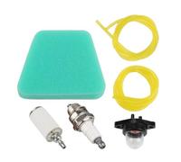 Filtre à Air Pour Tondeuse,Filtre Pour Débroussailleuse | Kit D'accessoires De Maintenance Avec Tuyau Et Bougie Pour Jardin