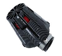 Filtre à air Replay E5 BOX CARBONE BRILLANT MOUSSE ROUGE FIXATION COUDE 45 DIAM 35 - 28